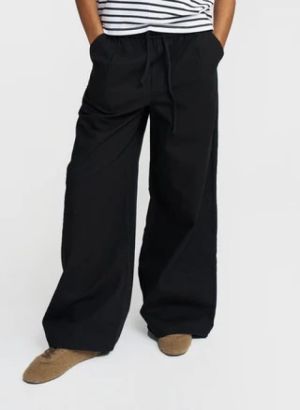 THE WIDE LEG PANTS BLACK