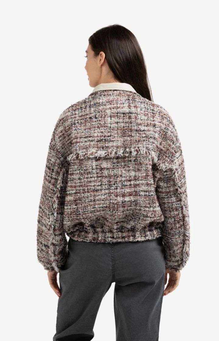 BOUCLE JACKET BLUSH PINK