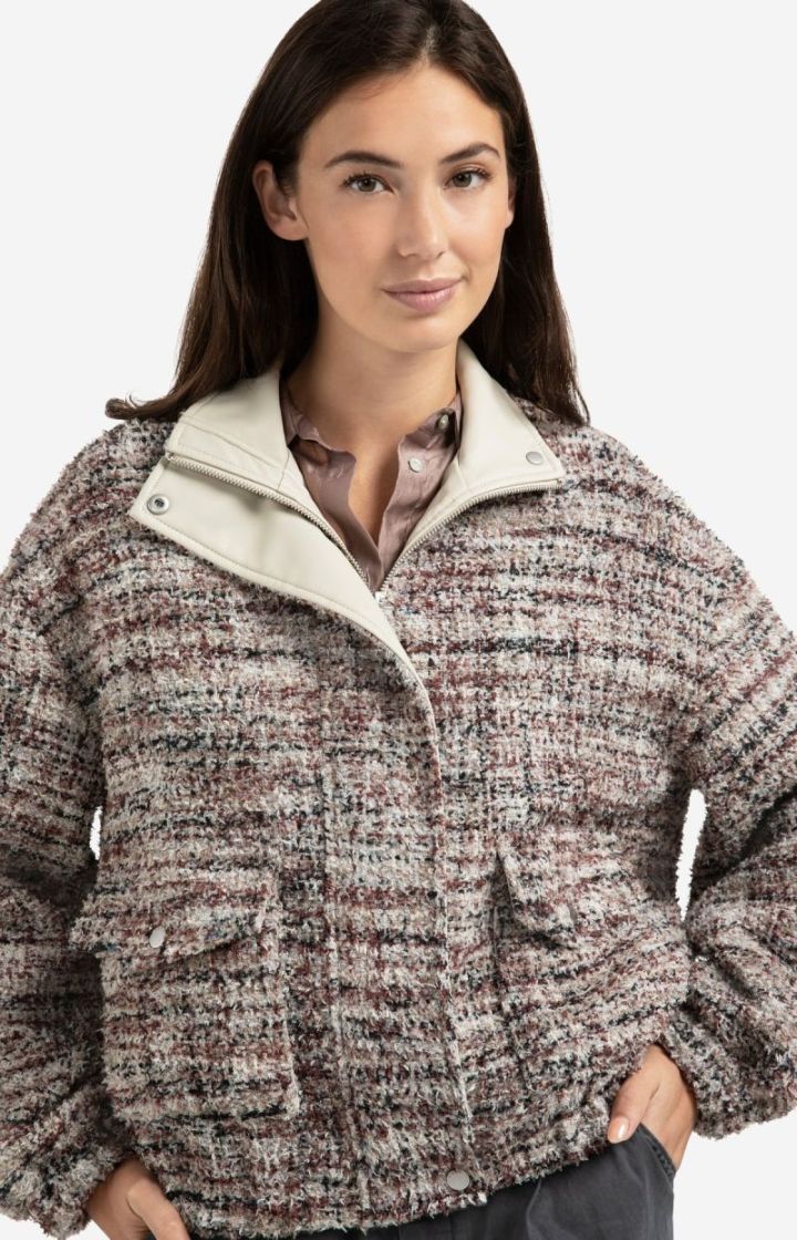 BOUCLE JACKET BLUSH PINK