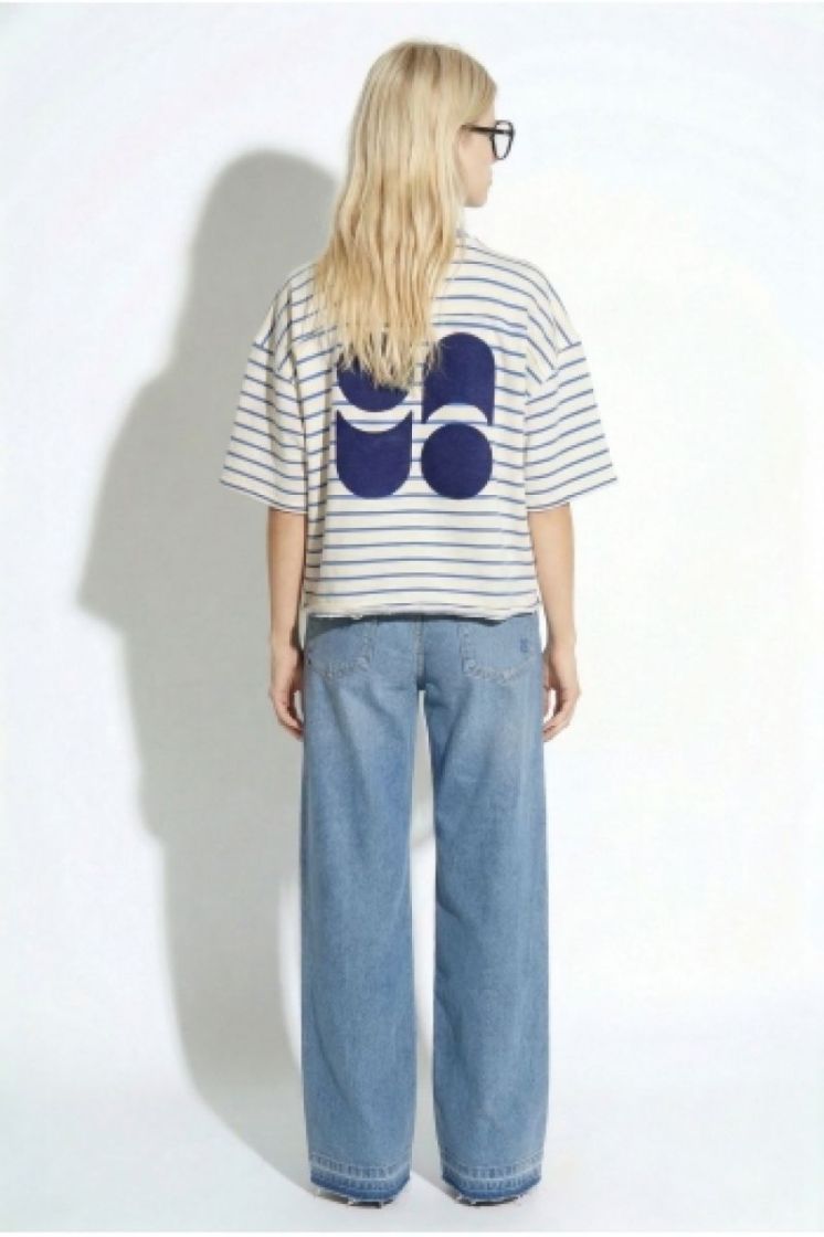 T-SHIRT TAO LINES BLUE
