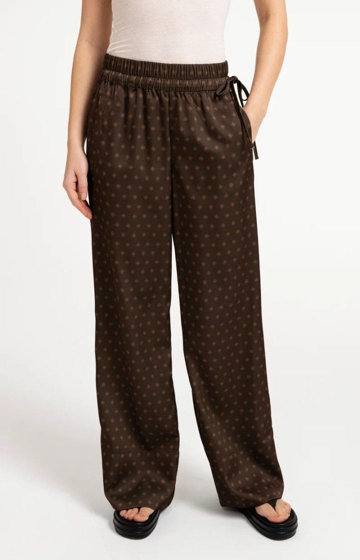 Pantalon large imprimé  SLATE BROWN